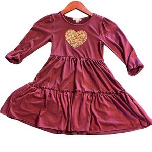 Girls Maroon Dress